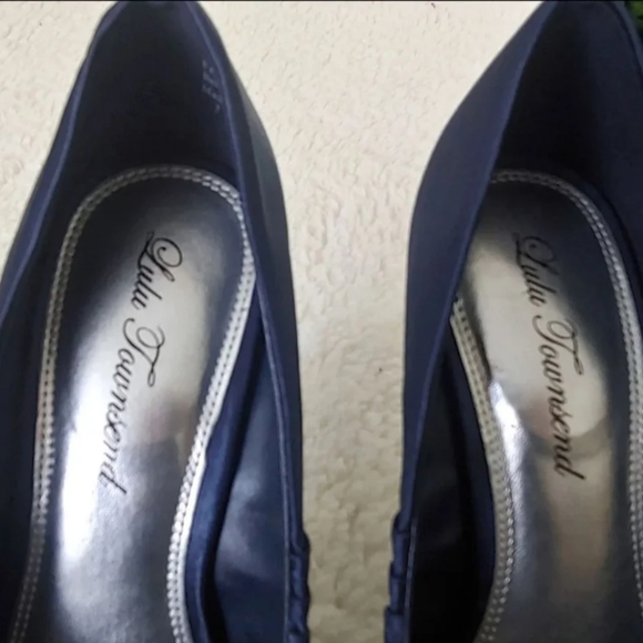NEW Lulu Townsend indigo 4in heels shoes size 7 - Picture 8 of 9